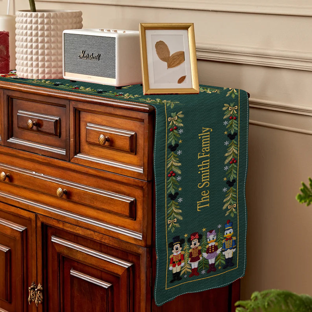 Merry Christmas - Personalized Mouse Table Runner