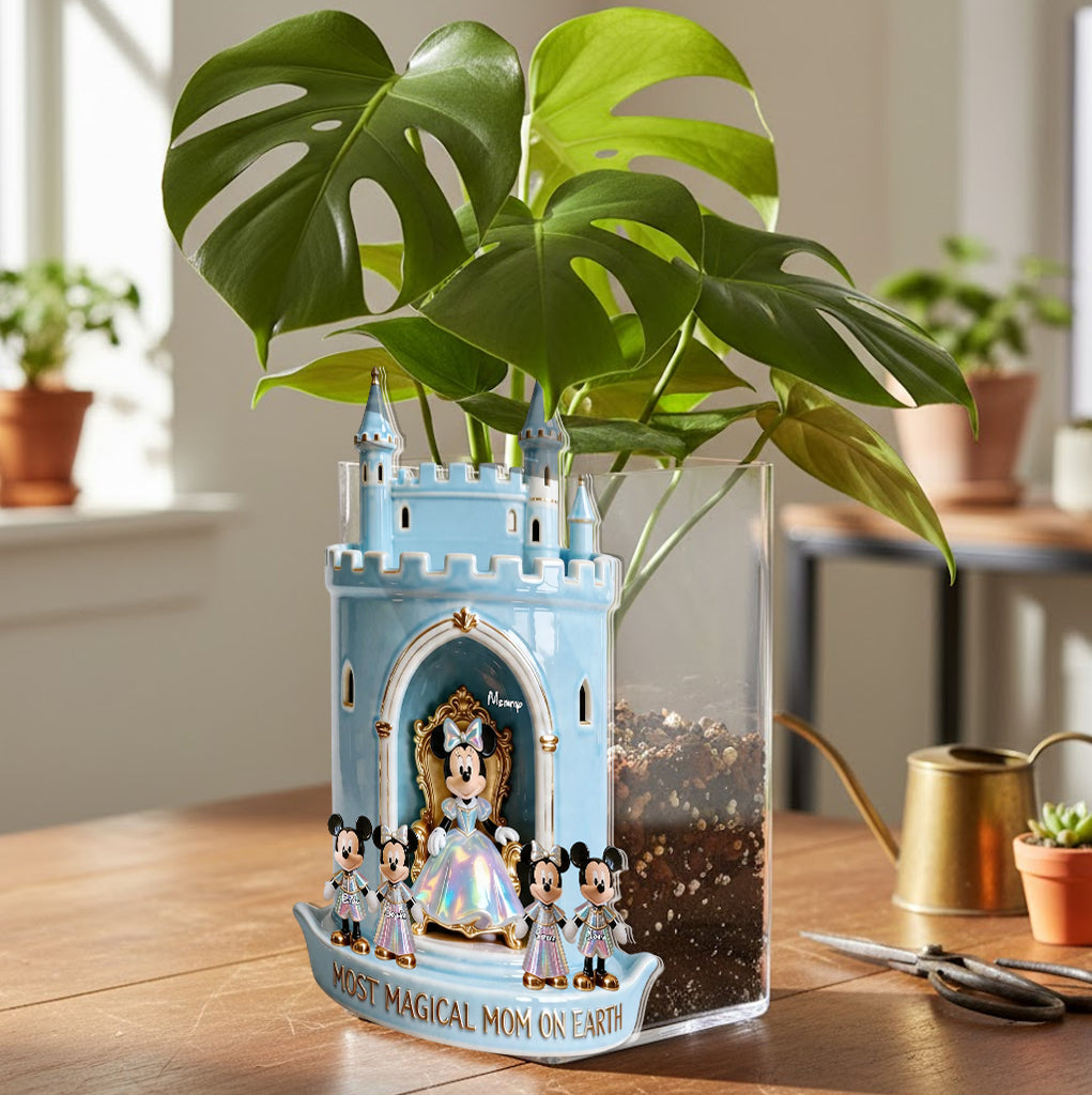 Most Magical Mom - Personalized Mouse Acrylic Pot
