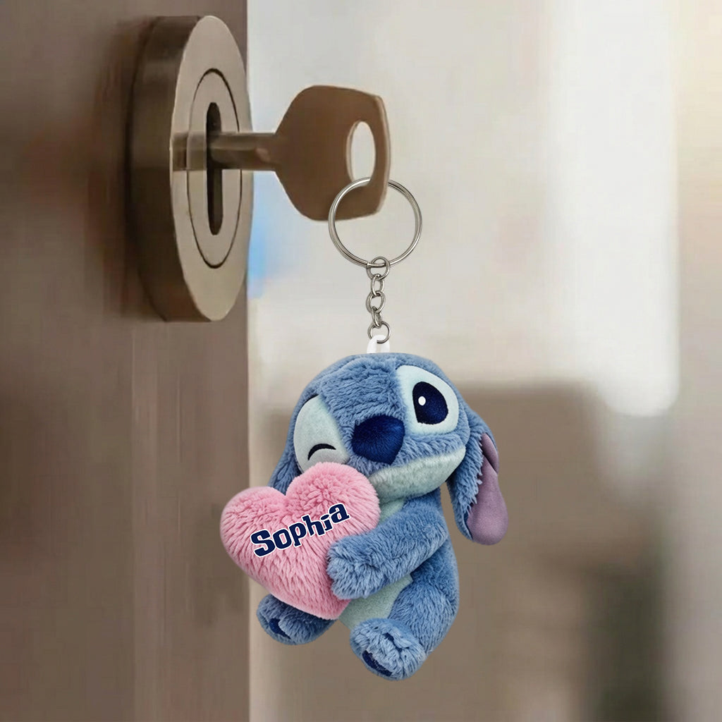 Ohana Means Family - Personalized Ohana Plush Keychain