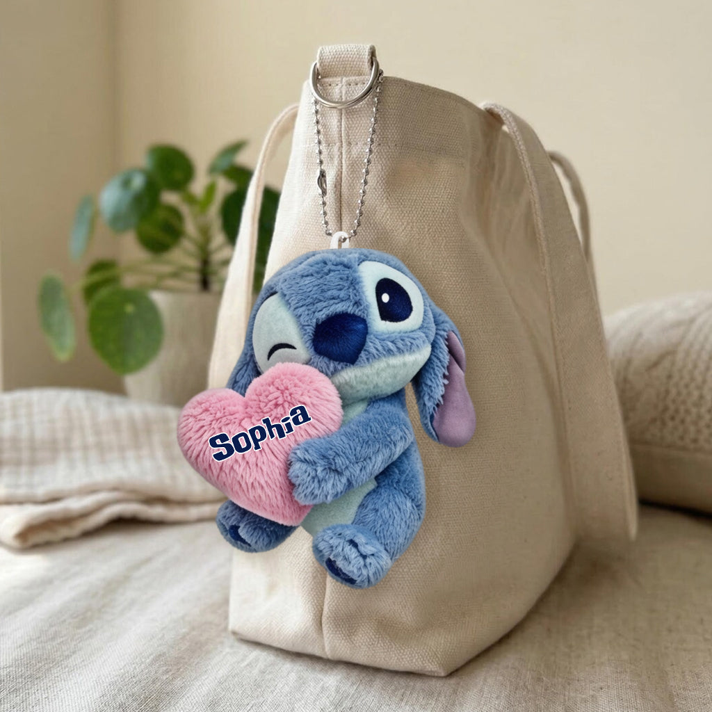 Ohana Means Family - Personalized Ohana Plush Keychain