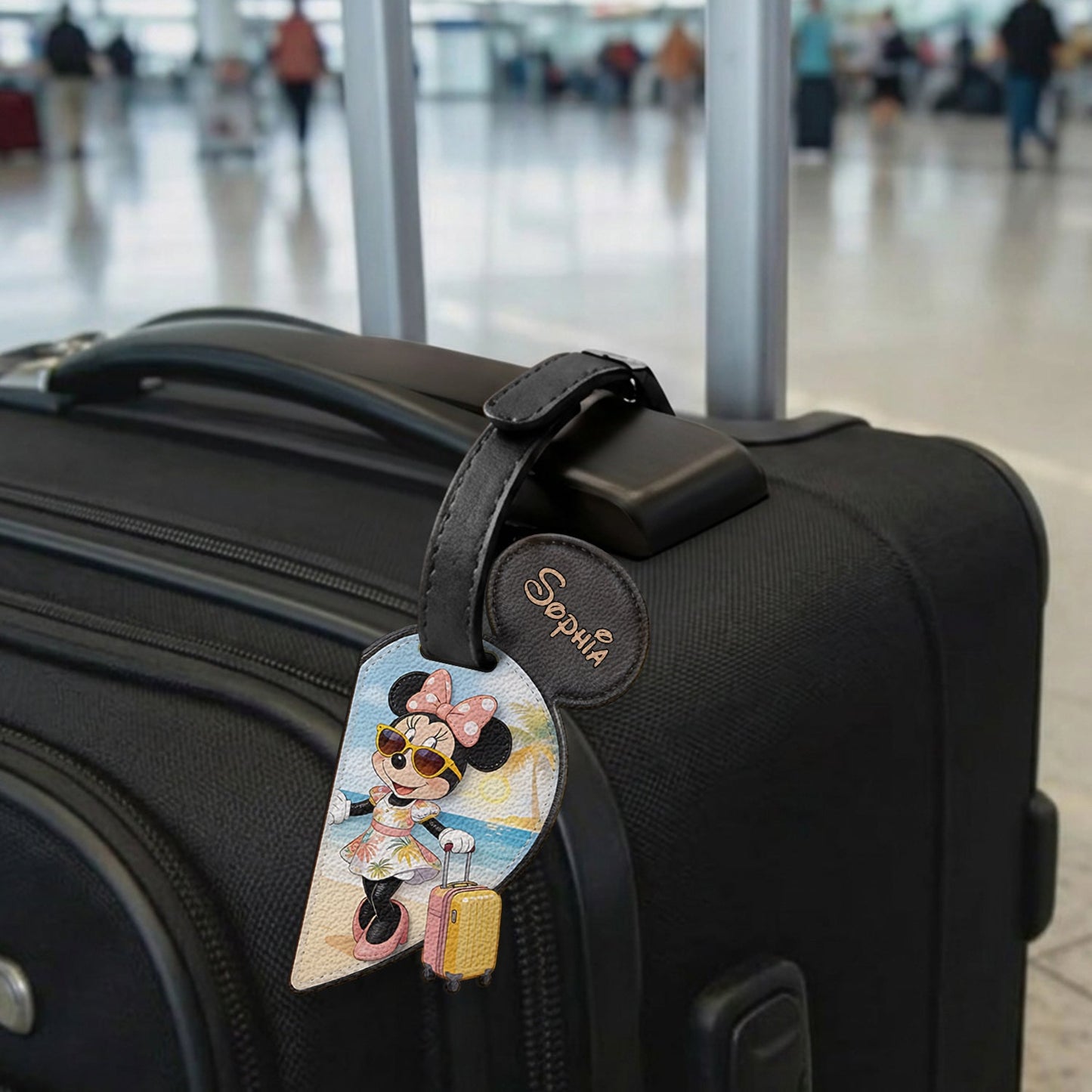 Traveling Mouse Couple - Personalized Mouse Luggage Tag