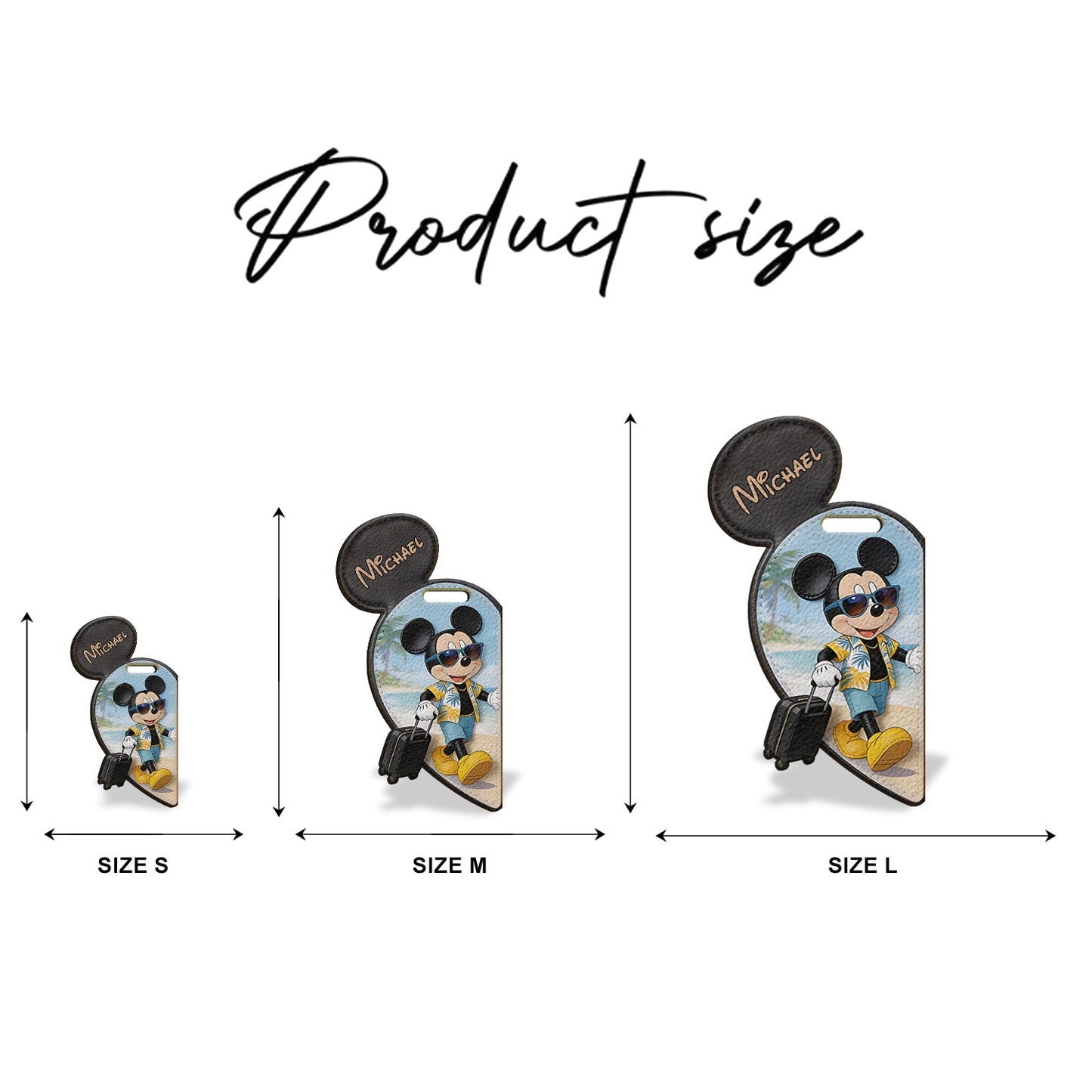 Traveling Mouse Couple - Personalized Mouse Luggage Tag