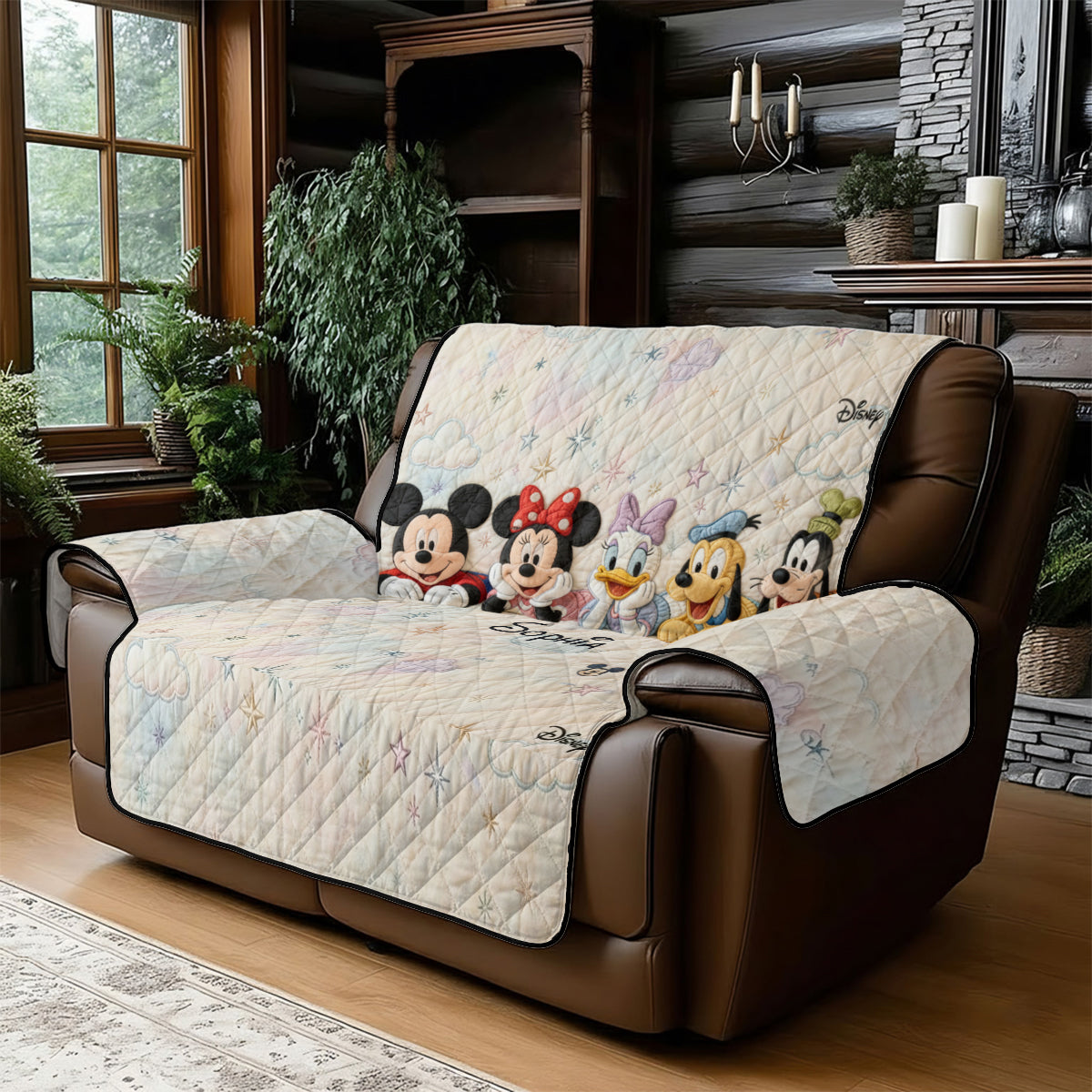 Friends - Personalized Mouse Quilted Sofa/Couch Cover
