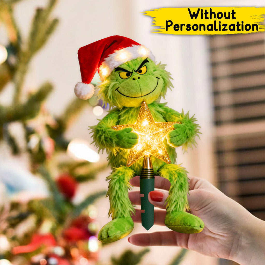 Merry Grinchmas - Stole Christmas LED Light Tree Topper