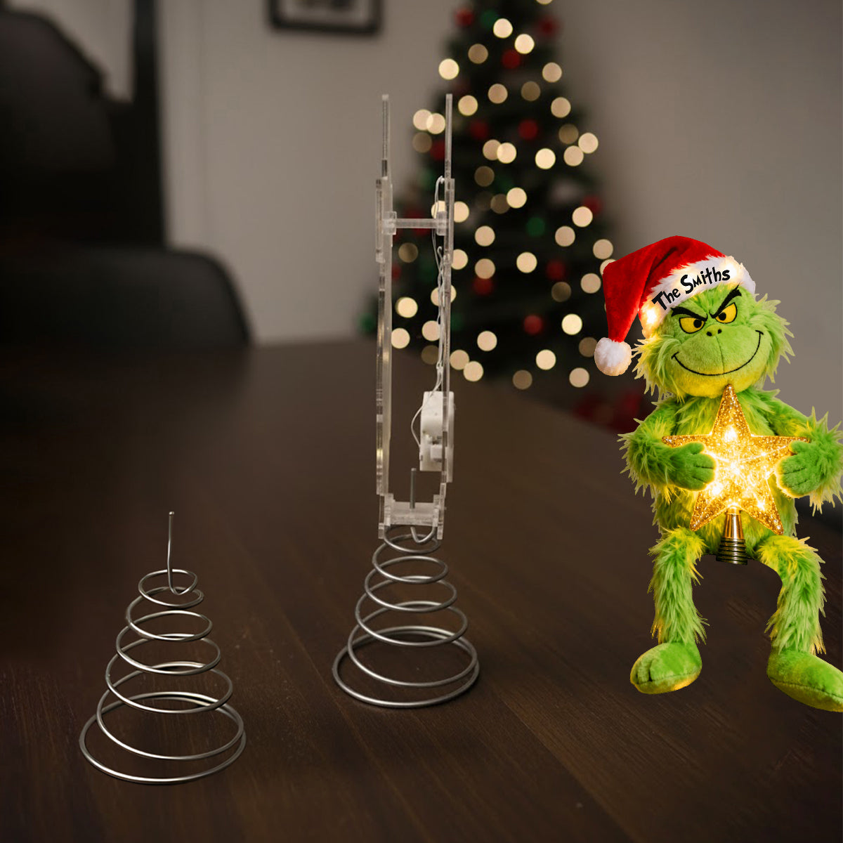Merry Grinchmas - Stole Christmas LED Light Tree Topper