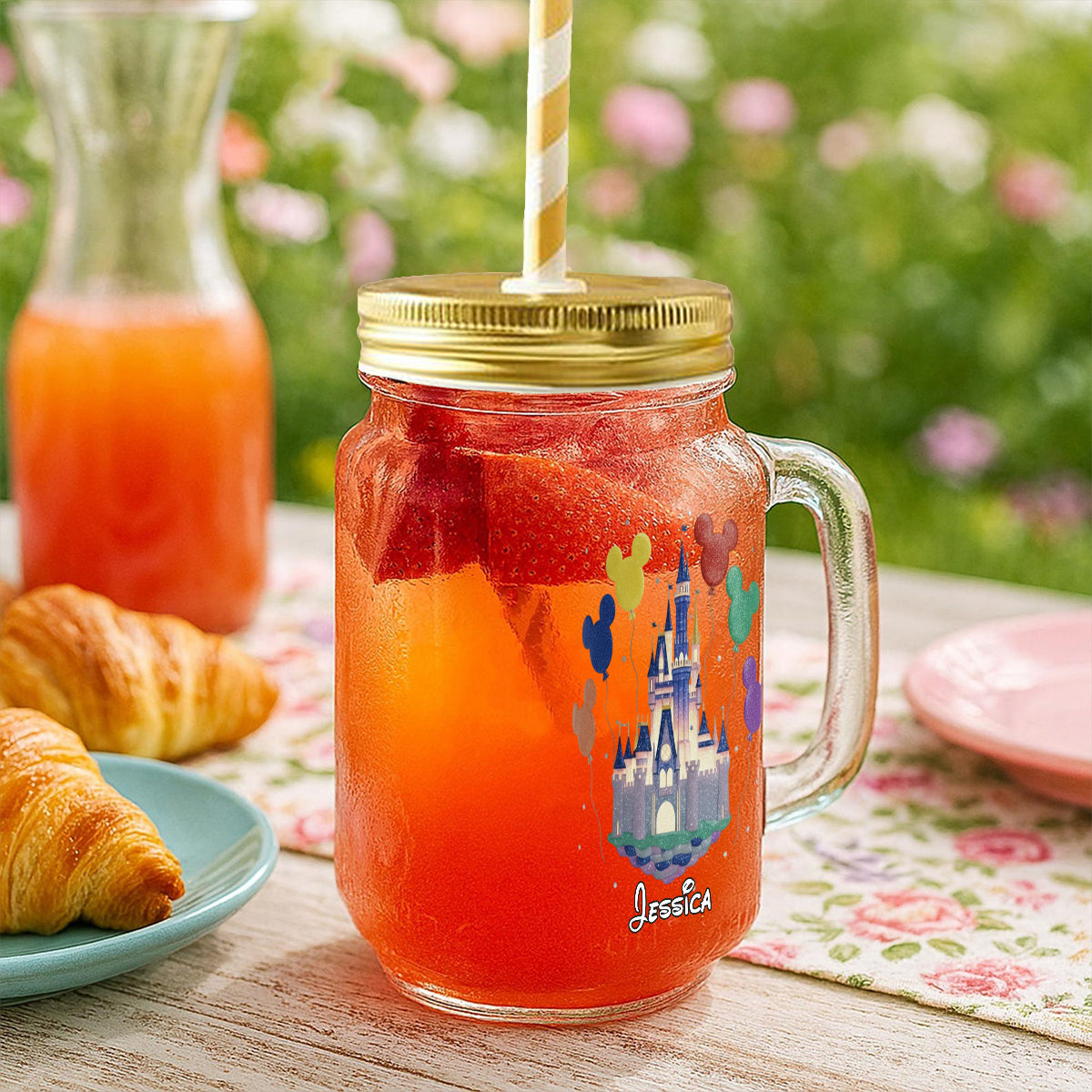 The Magical Castle - Personalized Mouse Mason Jar Cup