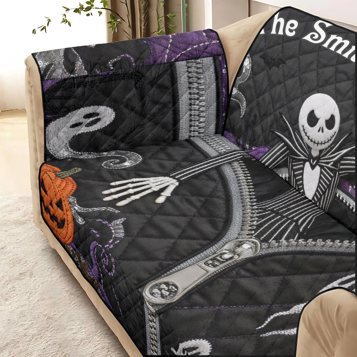 Simply Meant To Be - Personalized Nightmare Quilted Sofa/Couch Cover
