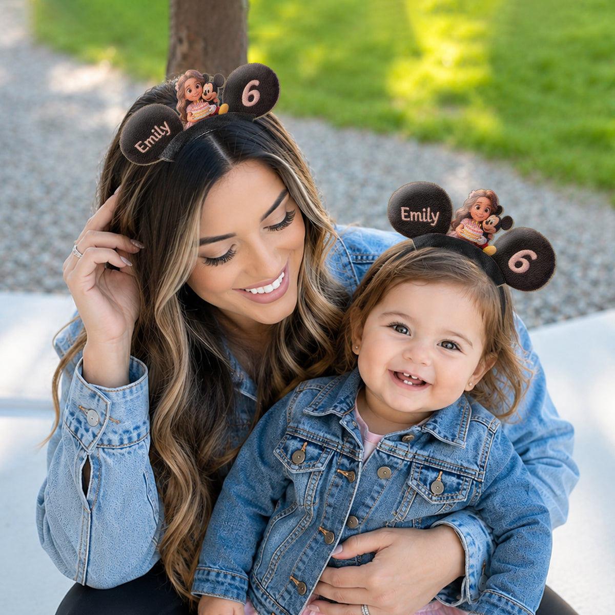 Custom Any Photo Birthday Gift - Personalized Kid Shaped Leather Headband