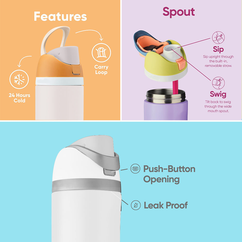 Magical World - Personalized Mouse 2-In-1 Spout Water Bottle