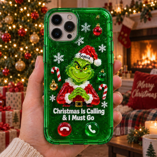 Christmas Is Calling & I Must Go - Personalized Stole Christmas Full Print Phone Case
