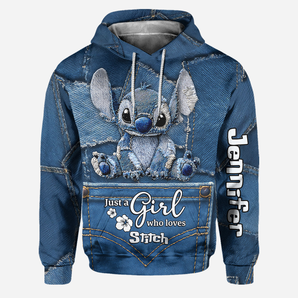 Just A Girl Who Loves Monster - Personalized Ohana Hoodie and Leggings