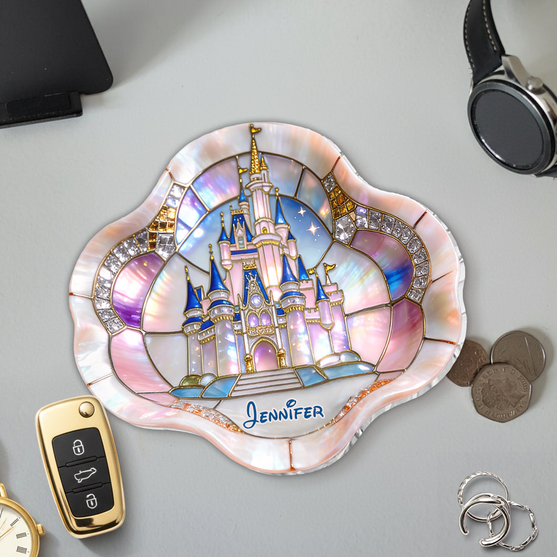 The Magical Castle - Personalized Mouse Catch-All Tray