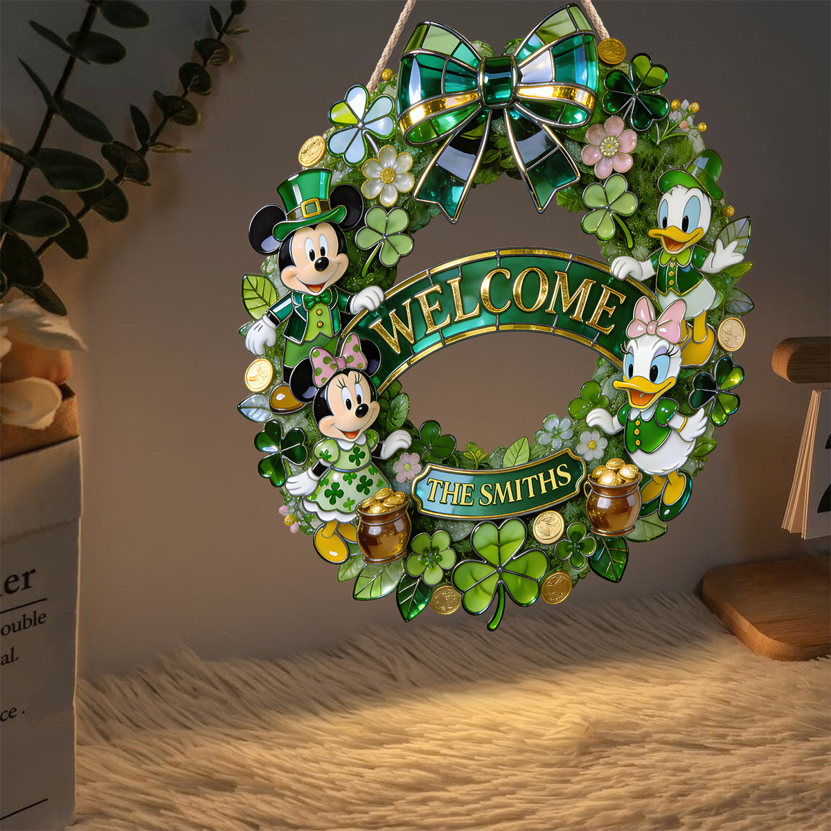 Lucky Friends - Personalized Mouse LED Light Acrylic Sign
