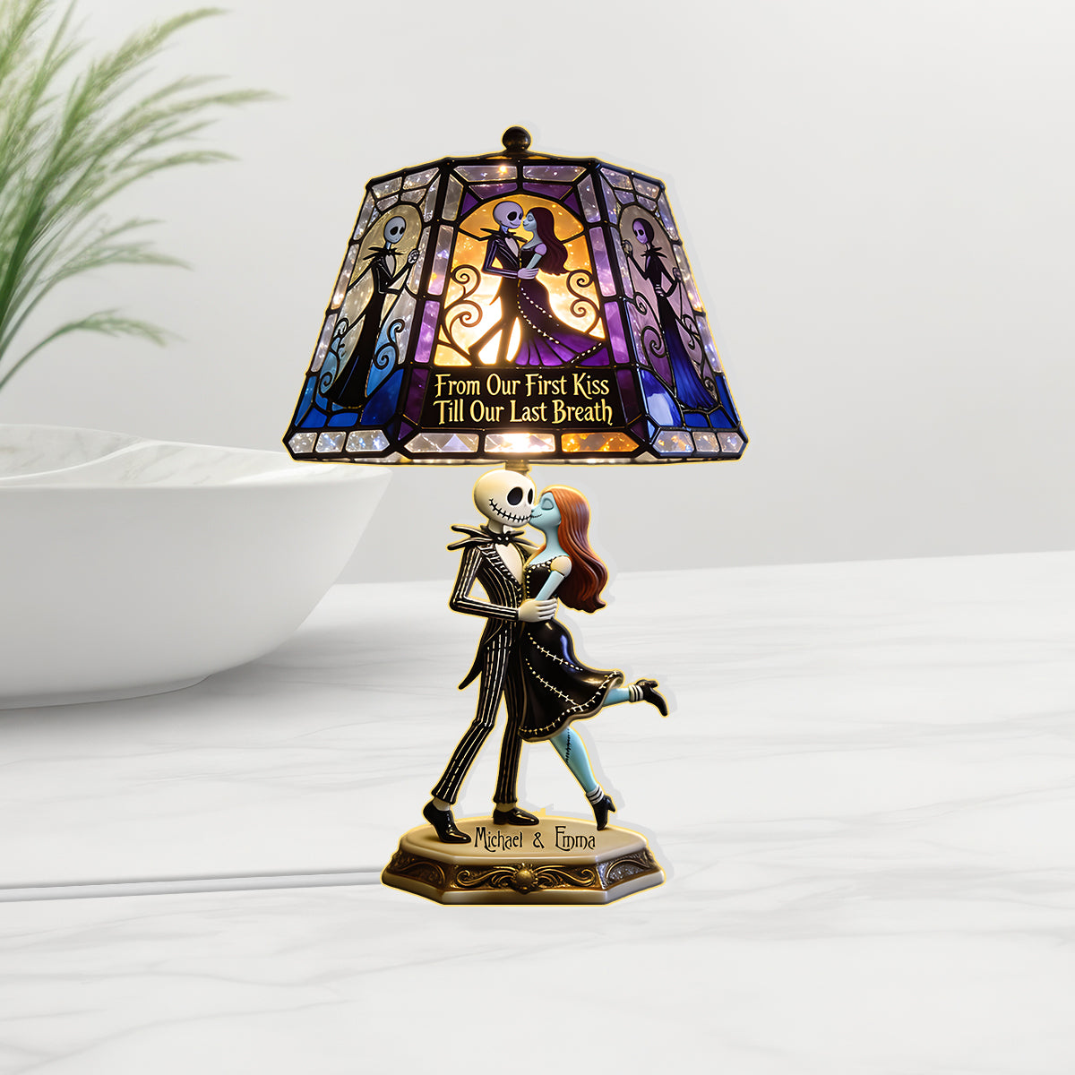 Til Death Do Us Part - Personalized Nightmare Acrylic LED Night Light