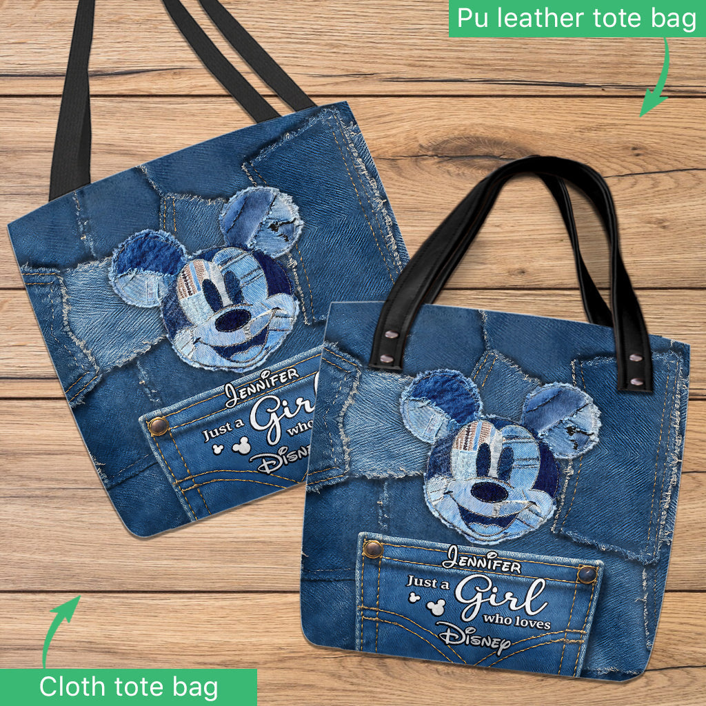 Just A Girl Who Loves Magic - Personalized Mouse Tote Bag
