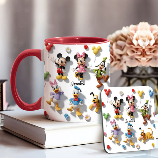 Just A Girl Who Loves Disney - Personalized Mouse Accent Mug