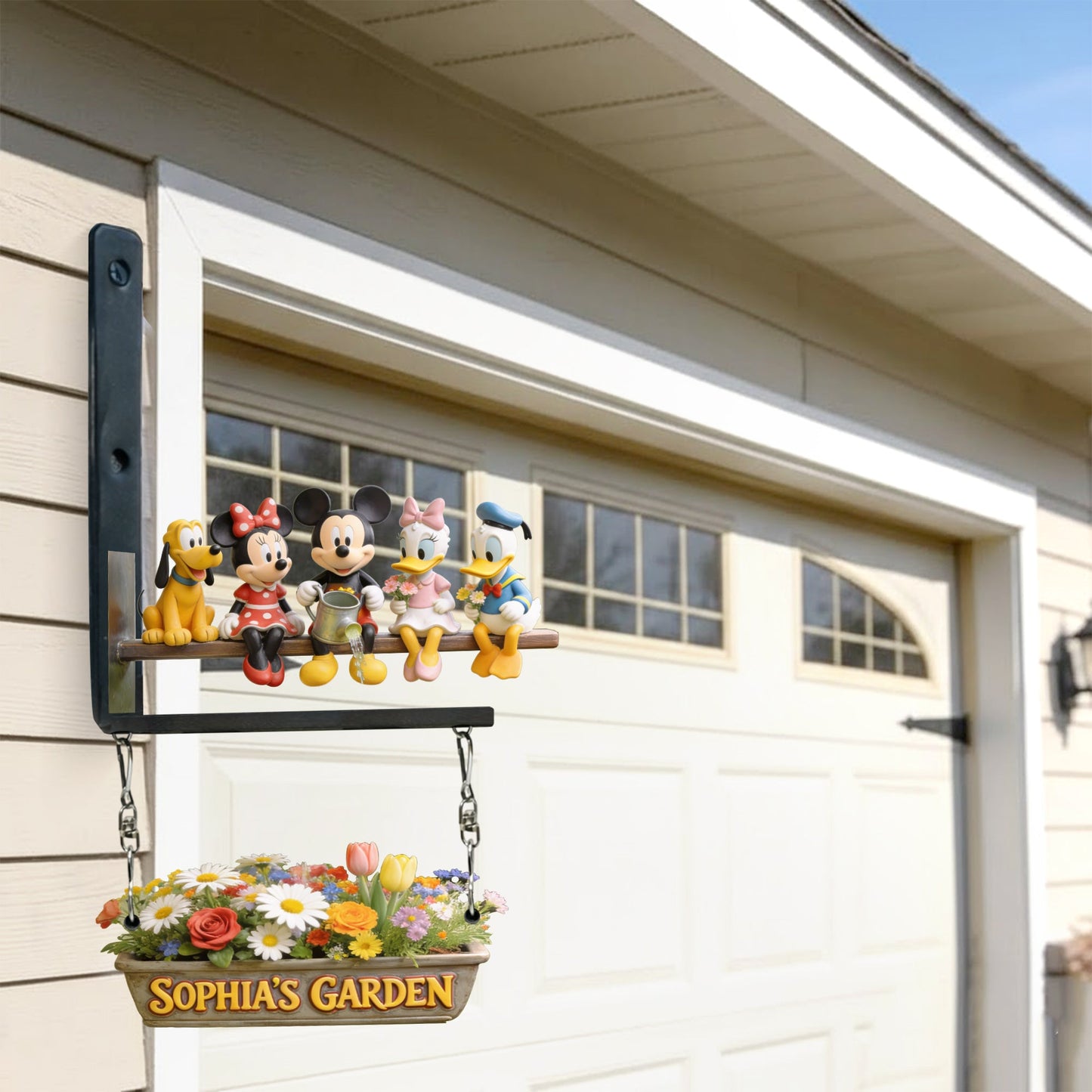 My Beautiful Garden - Personalized Mouse Wooden Wall Mount Sign