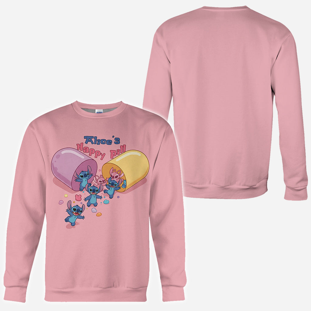 My Happy Pill - Personalized Ohana All Over Shirt