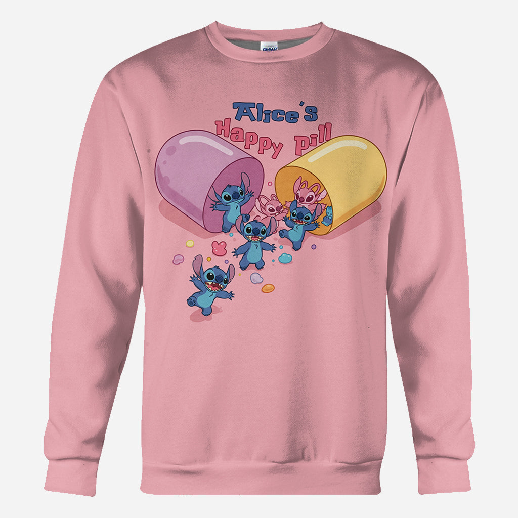 My Happy Pill - Personalized Ohana All Over Shirt