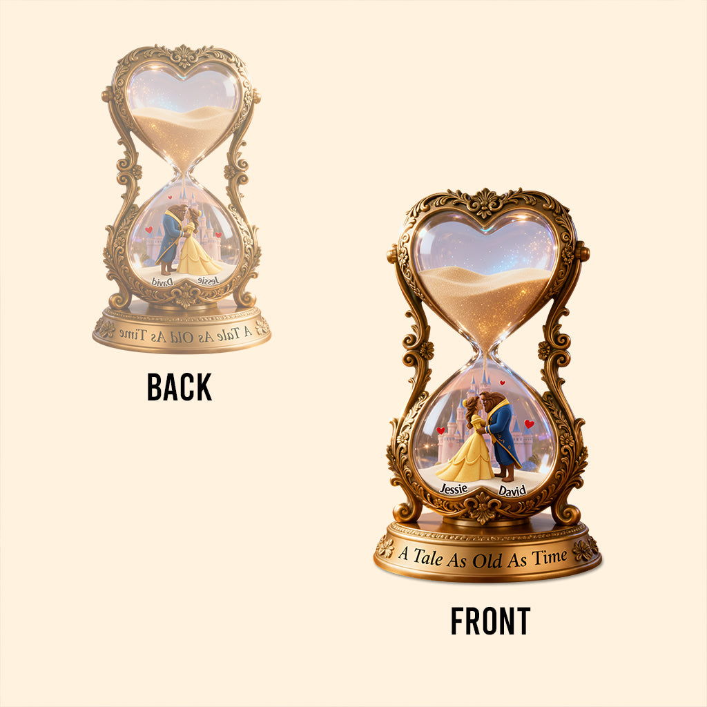 A Tale As Old As Time - Personalized Couple Custom Shaped Acrylic Plaque