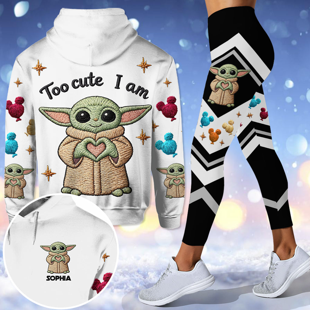 Too Cute I Am - Personalized The Force Hoodie and Leggings