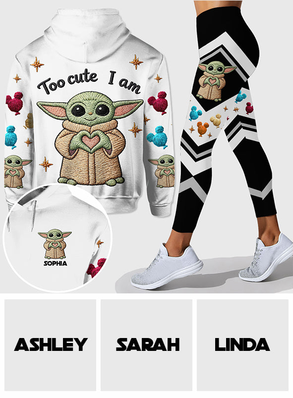 Too Cute I Am - Personalized The Force Hoodie and Leggings