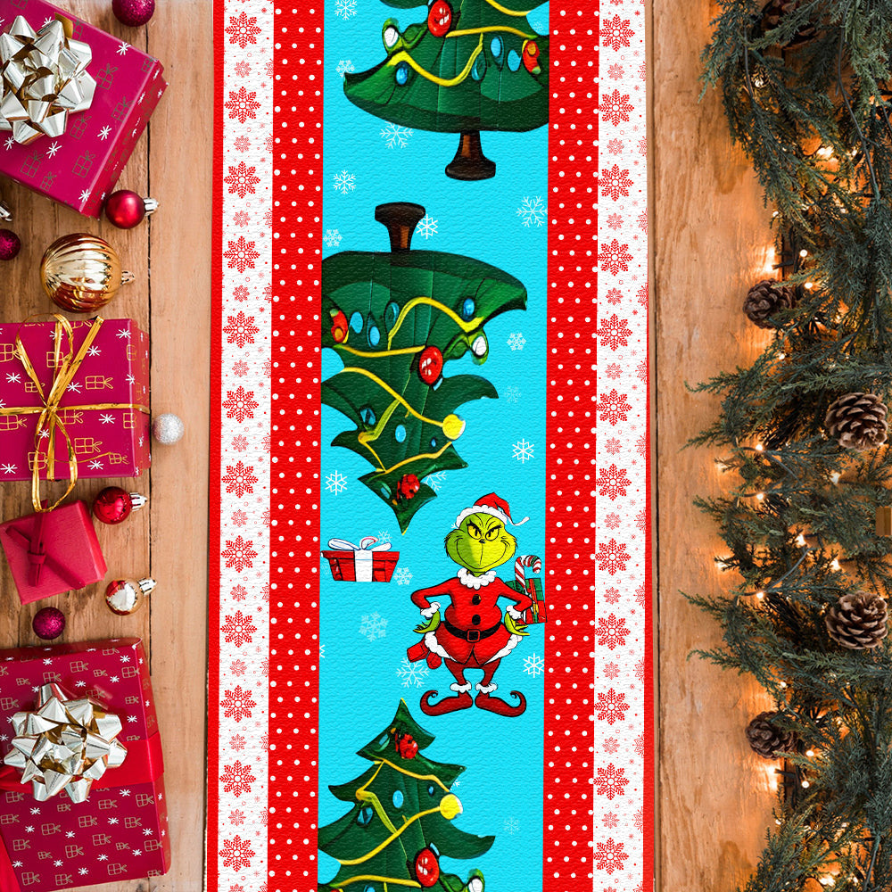 Merry Christmas - Personalized Family Table Runner