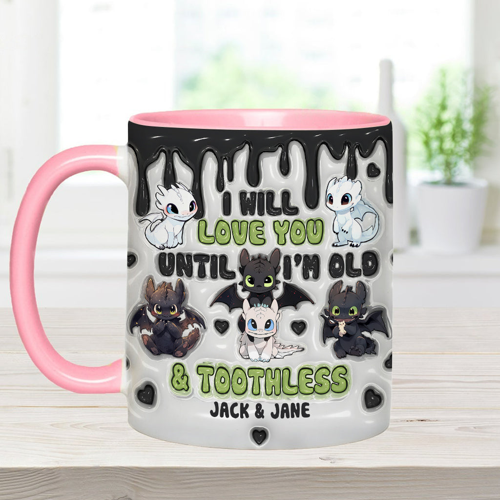 Dragon Couple - Personalized Couple Accent Mug