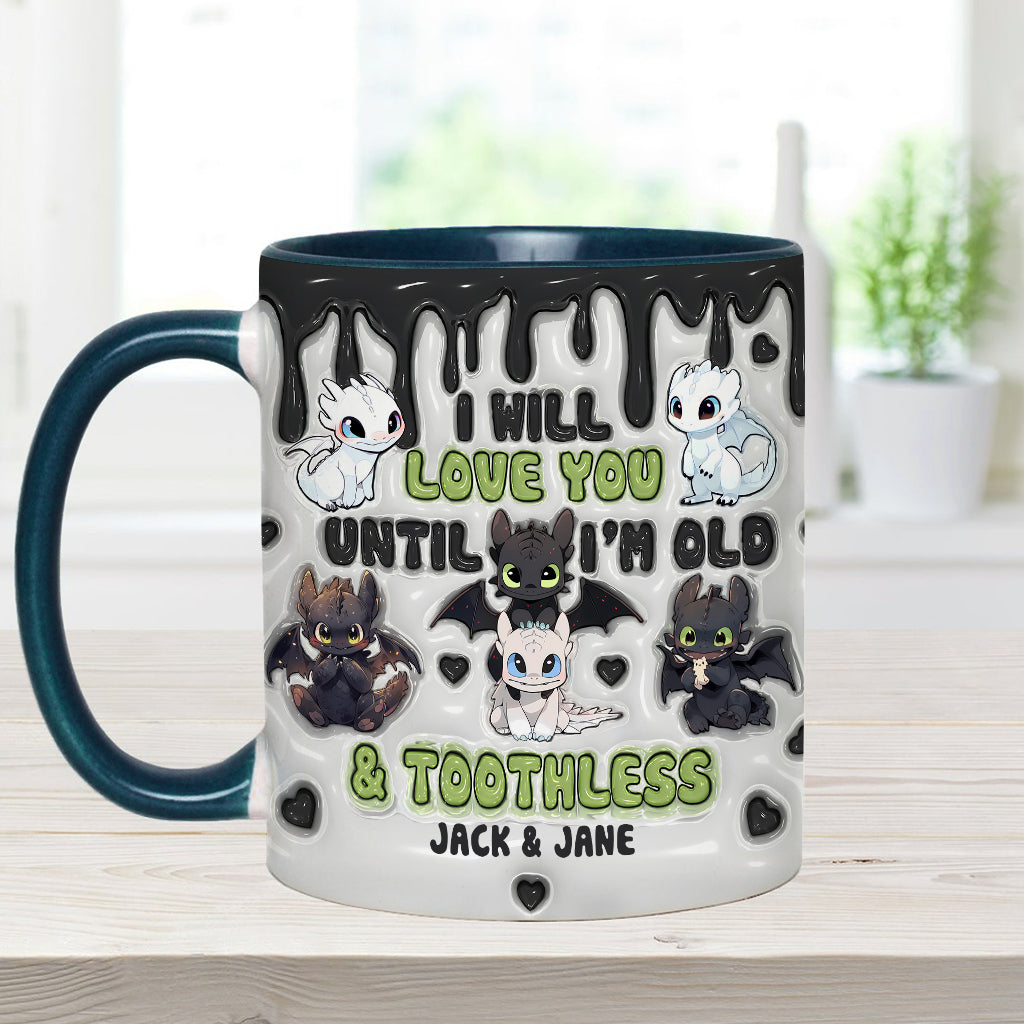 Dragon Couple - Personalized Couple Accent Mug