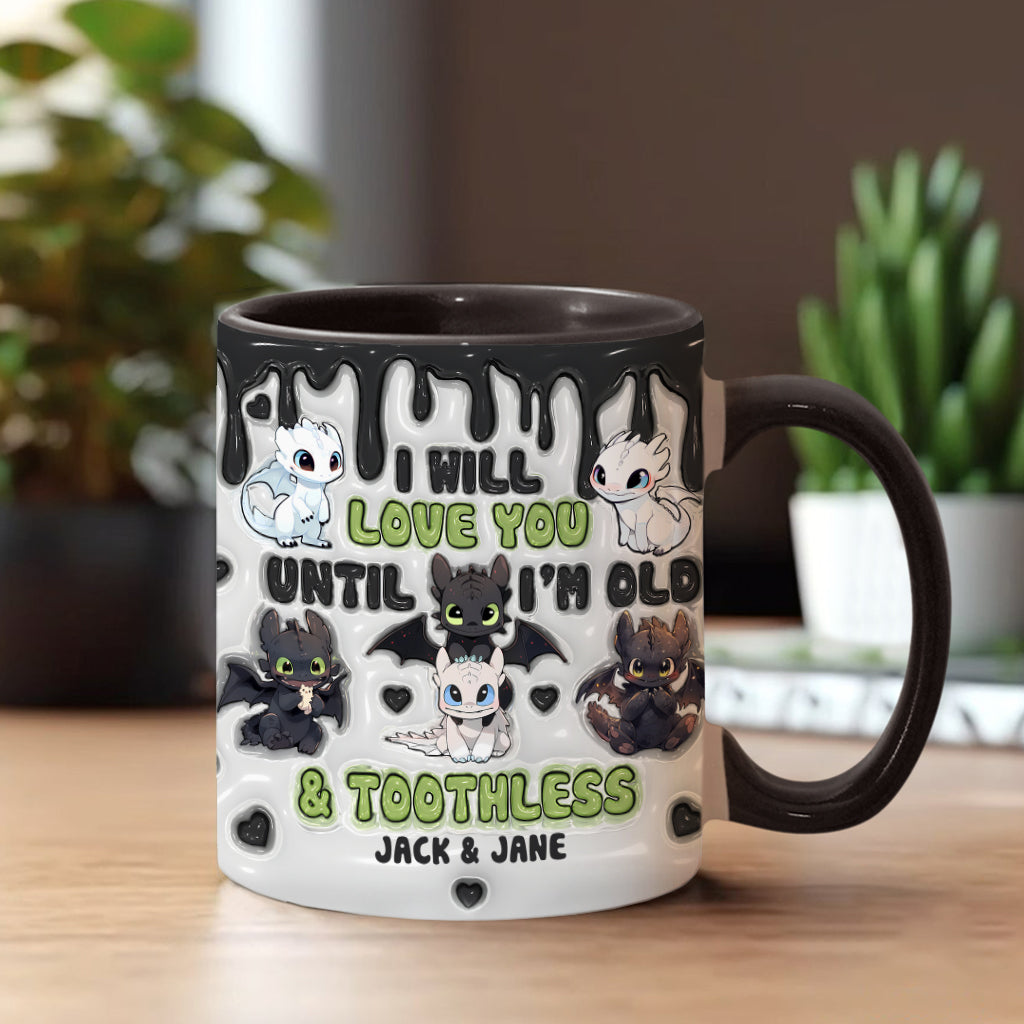 Dragon Couple - Personalized Couple Accent Mug