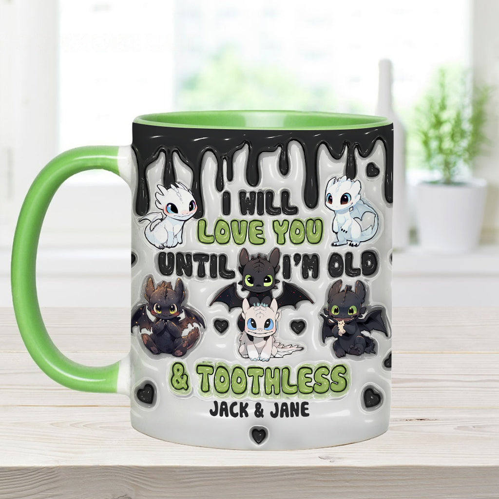 Dragon Couple - Personalized Couple Accent Mug