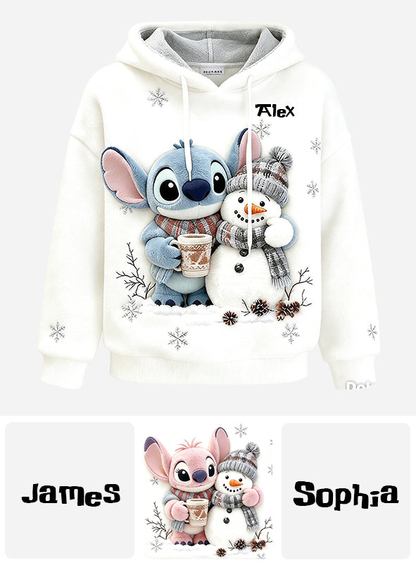 Merry Christmas - Personalized Ohana Fleece Hoodie
