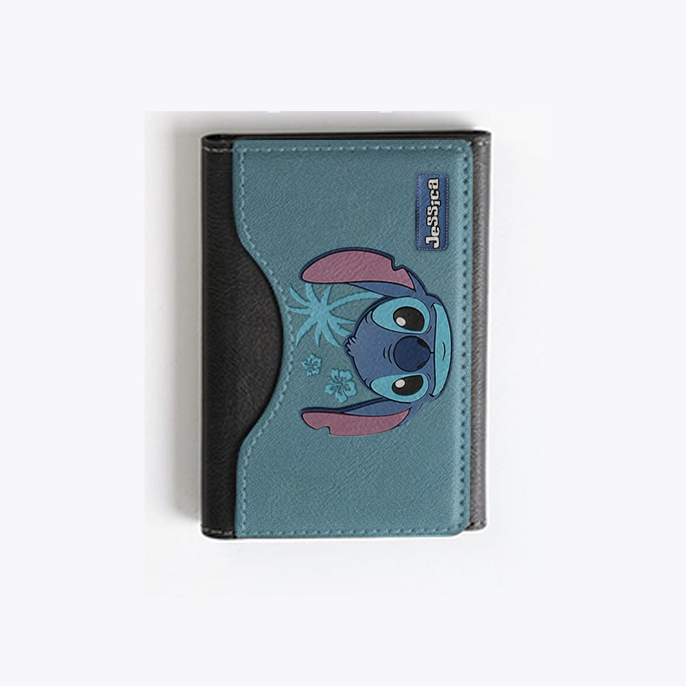 Ohana Alien Custom Name - Personalized Ohana Magsafe Wallet