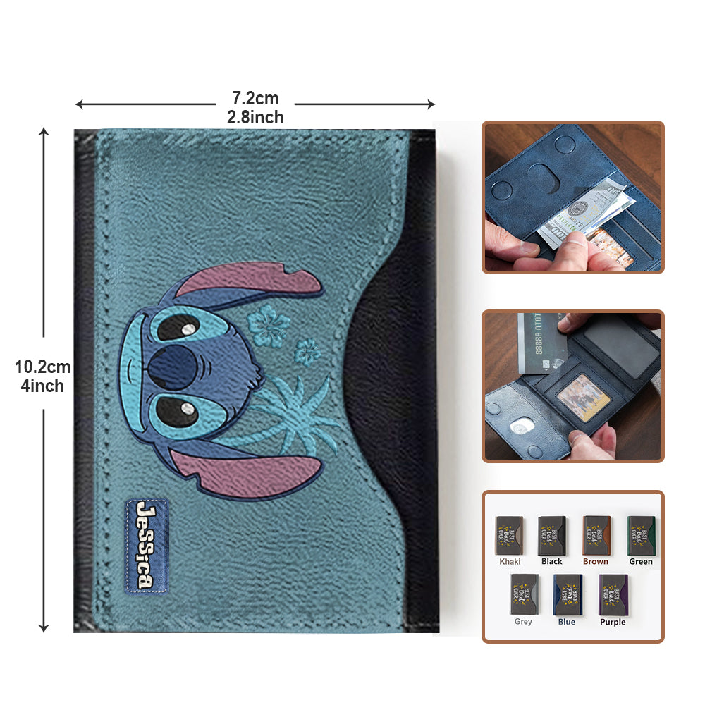 Ohana Alien Custom Name - Personalized Ohana Magsafe Wallet