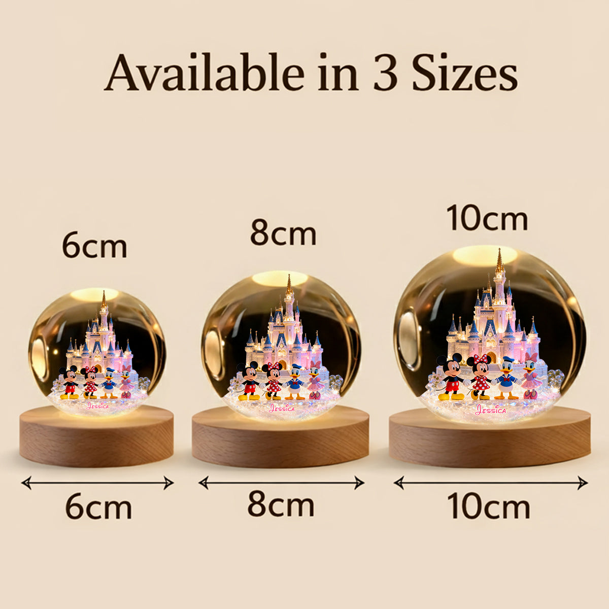 Magic Friends - Personalized Mouse Crystal Ball Night Light