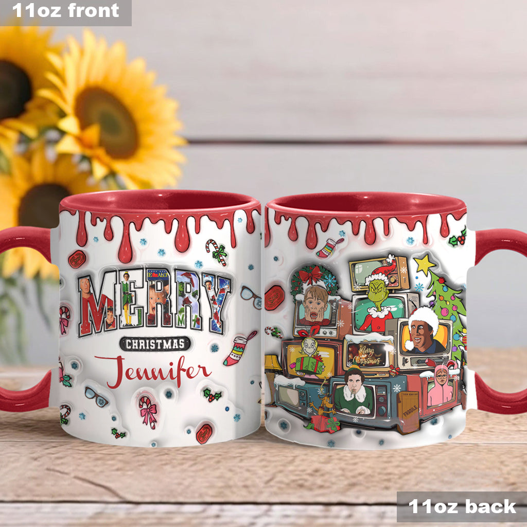 Christmas Movie - Personalized Accent Mug