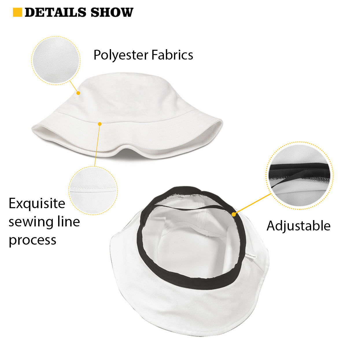 Adventure Is Better Together - Personalized Yellow Bear Bucket Hat