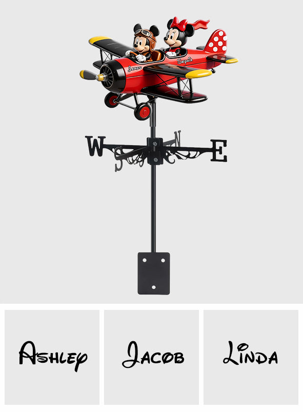 Mouse Couple - Personalized Mouse Weather Vane