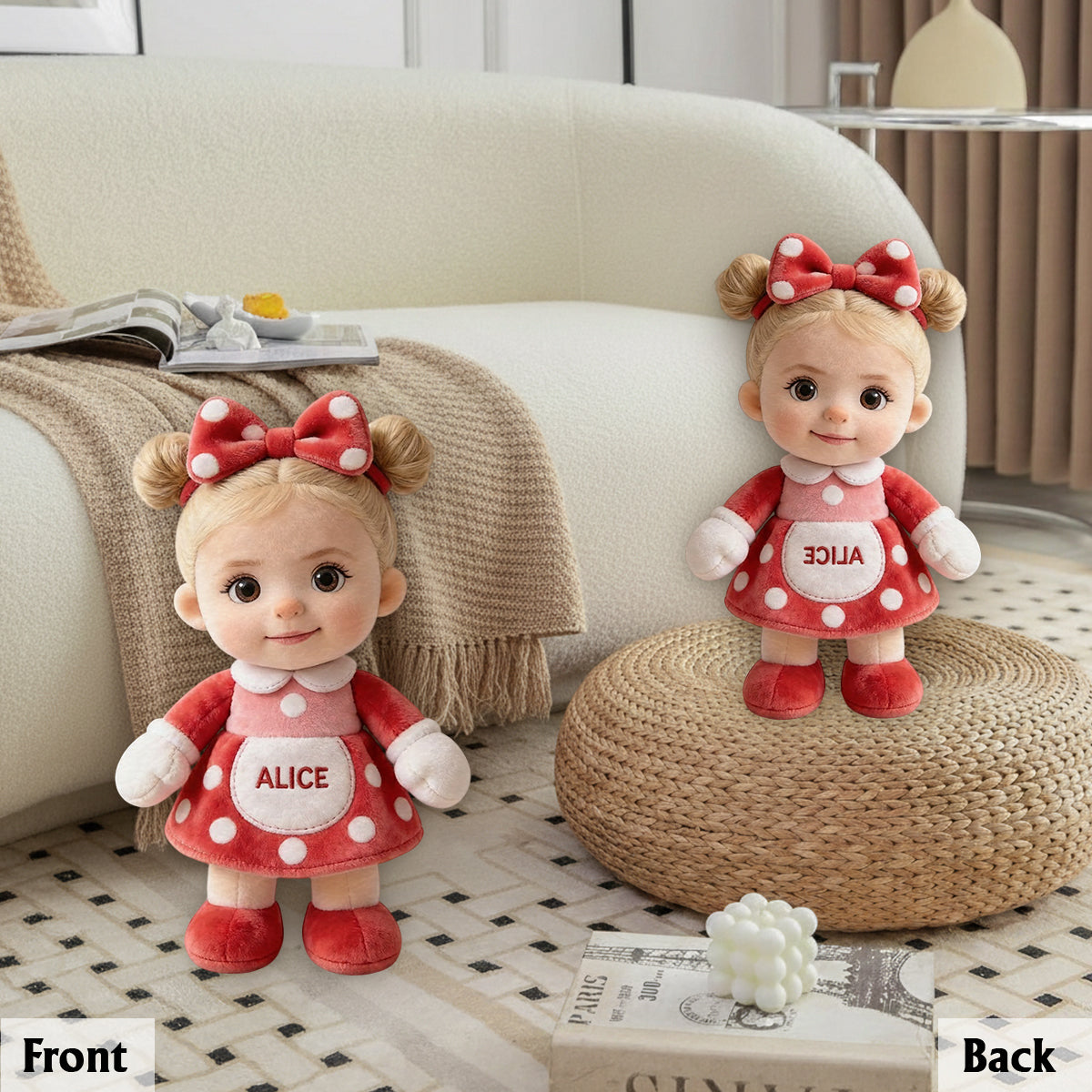 Custom Any Photo - Personalized Kid Premium Faux Fur Pillow