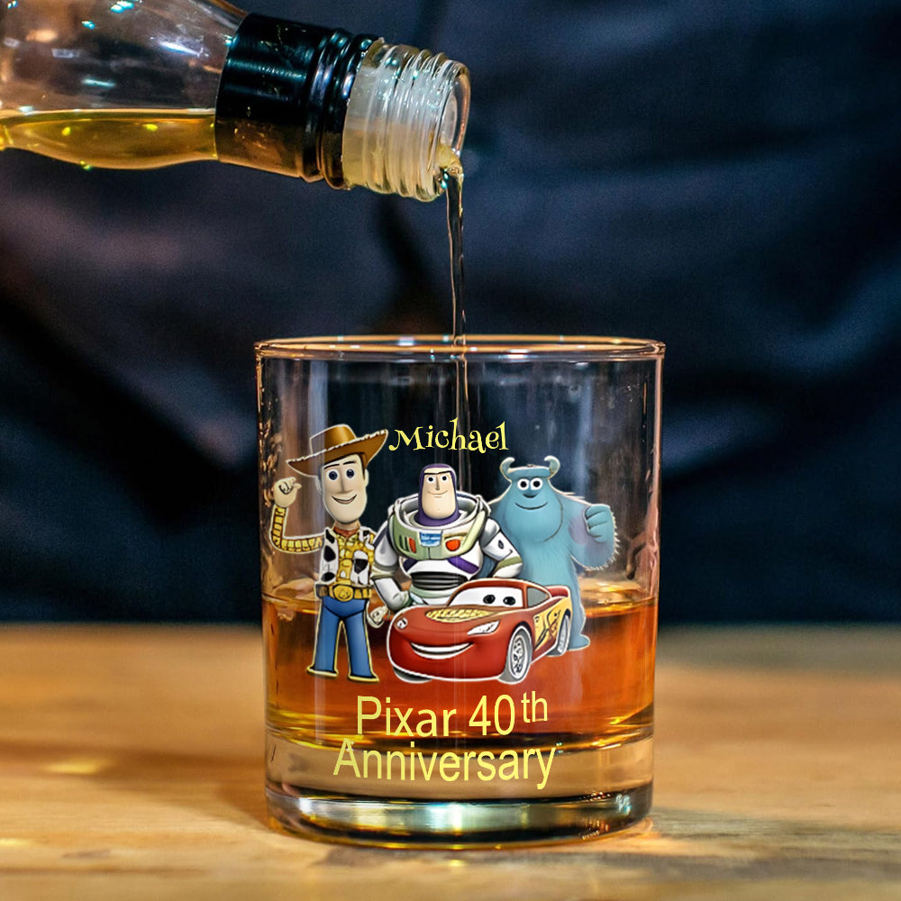 40th Anniversary - Personalized Animation Movie Whiskey Decanter Set