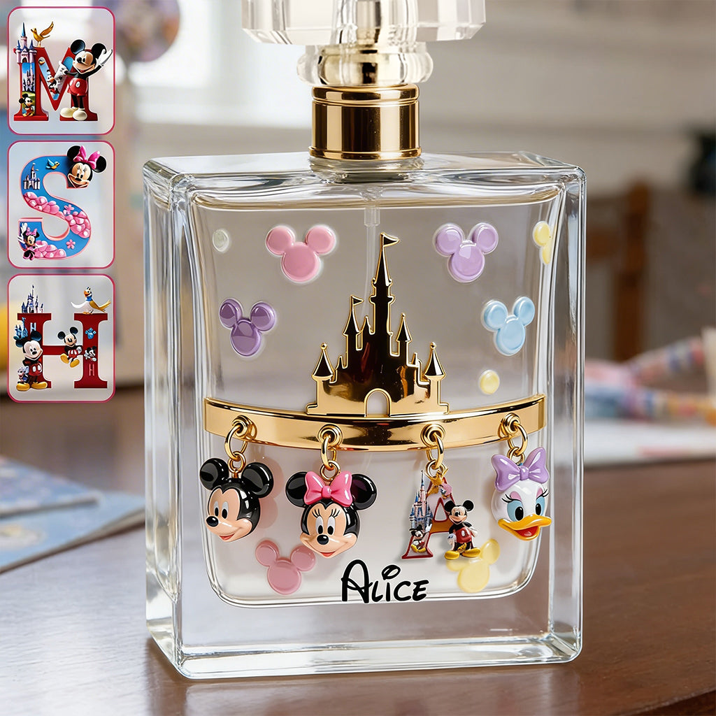 Magical Initial Name Letter - Personalized Mouse Refillable Perfume Bottle
