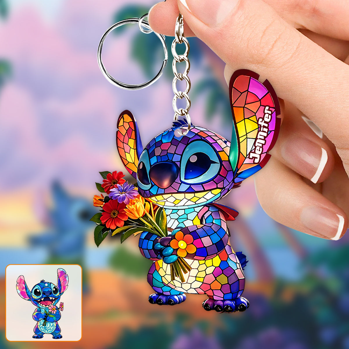 Ohana Means Family - Personalized Ohana Keychain
