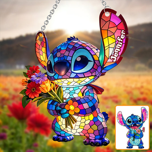 Ohana Means Family - Personalized Ohana Window Hanging Suncatcher Ornament