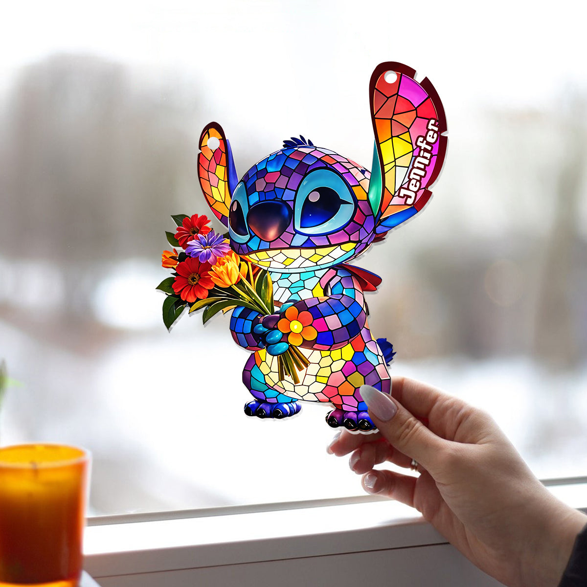 Ohana Means Family - Personalized Ohana Window Hanging Suncatcher Ornament
