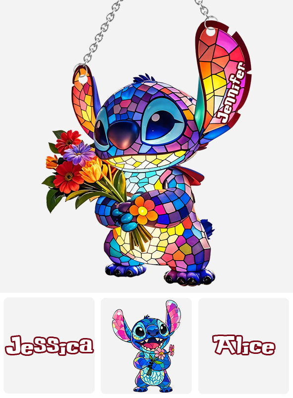 Ohana Means Family - Personalized Ohana Window Hanging Suncatcher Ornament