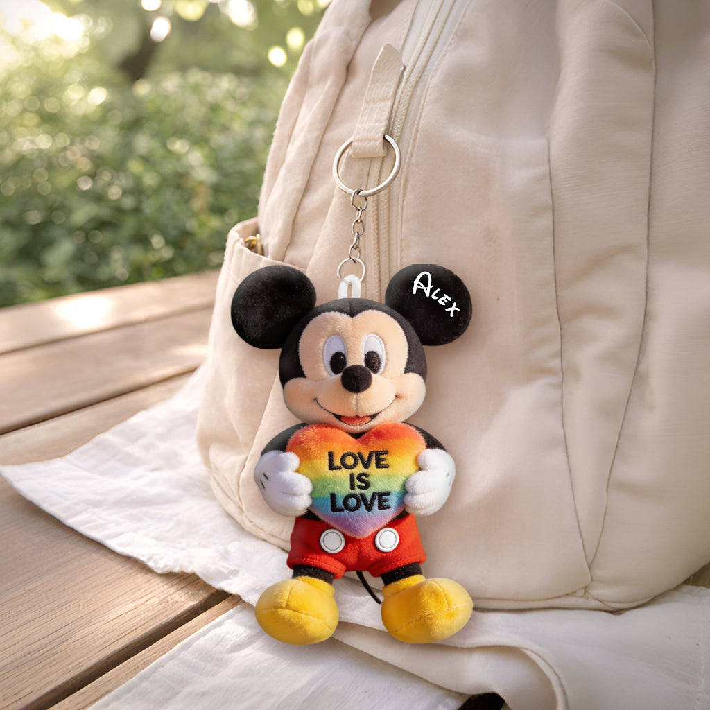 Love Is Love - Personalized LGBT Support Plush Keychain