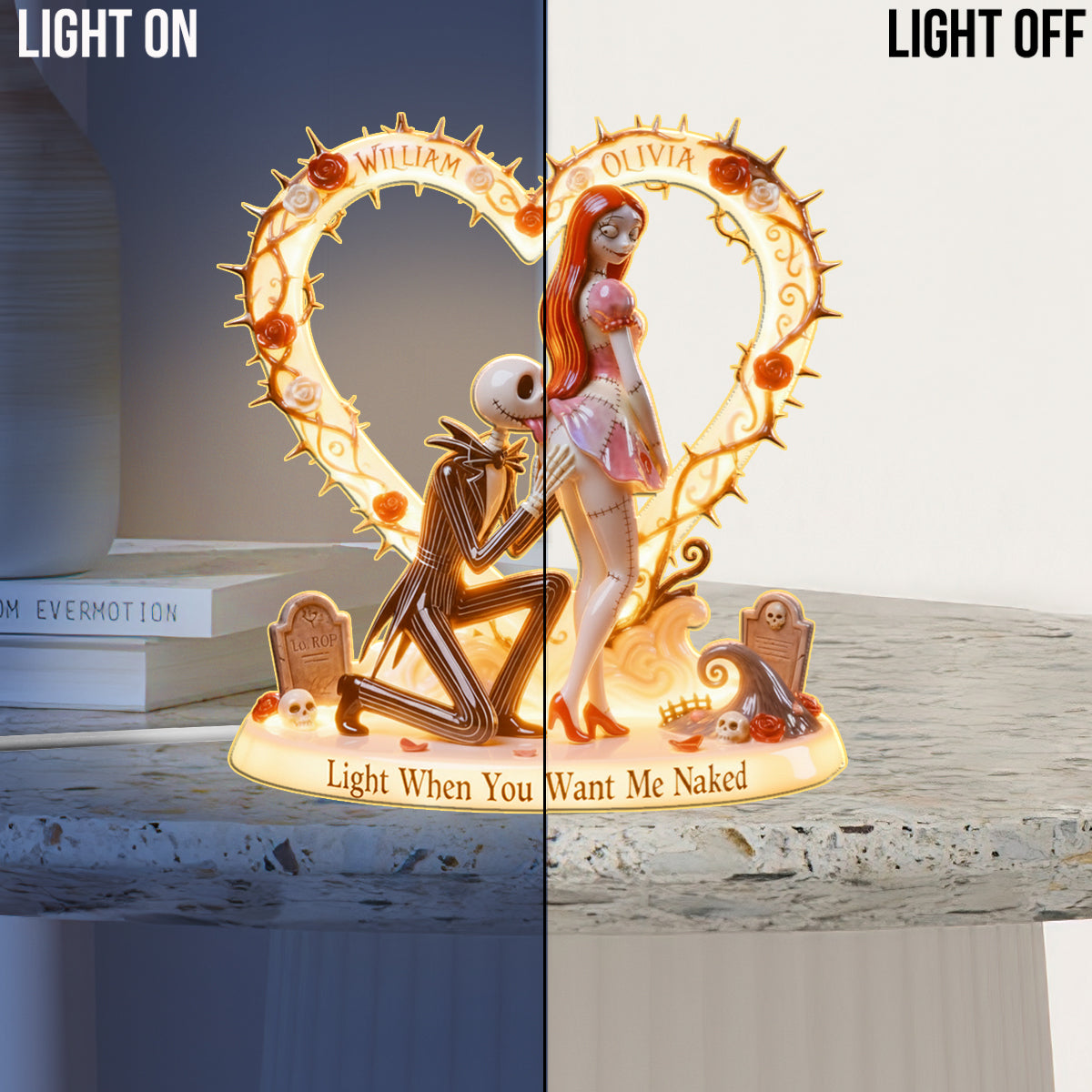 I Licked It So It's Mine - Personalized Nightmare Acrylic LED Night Light