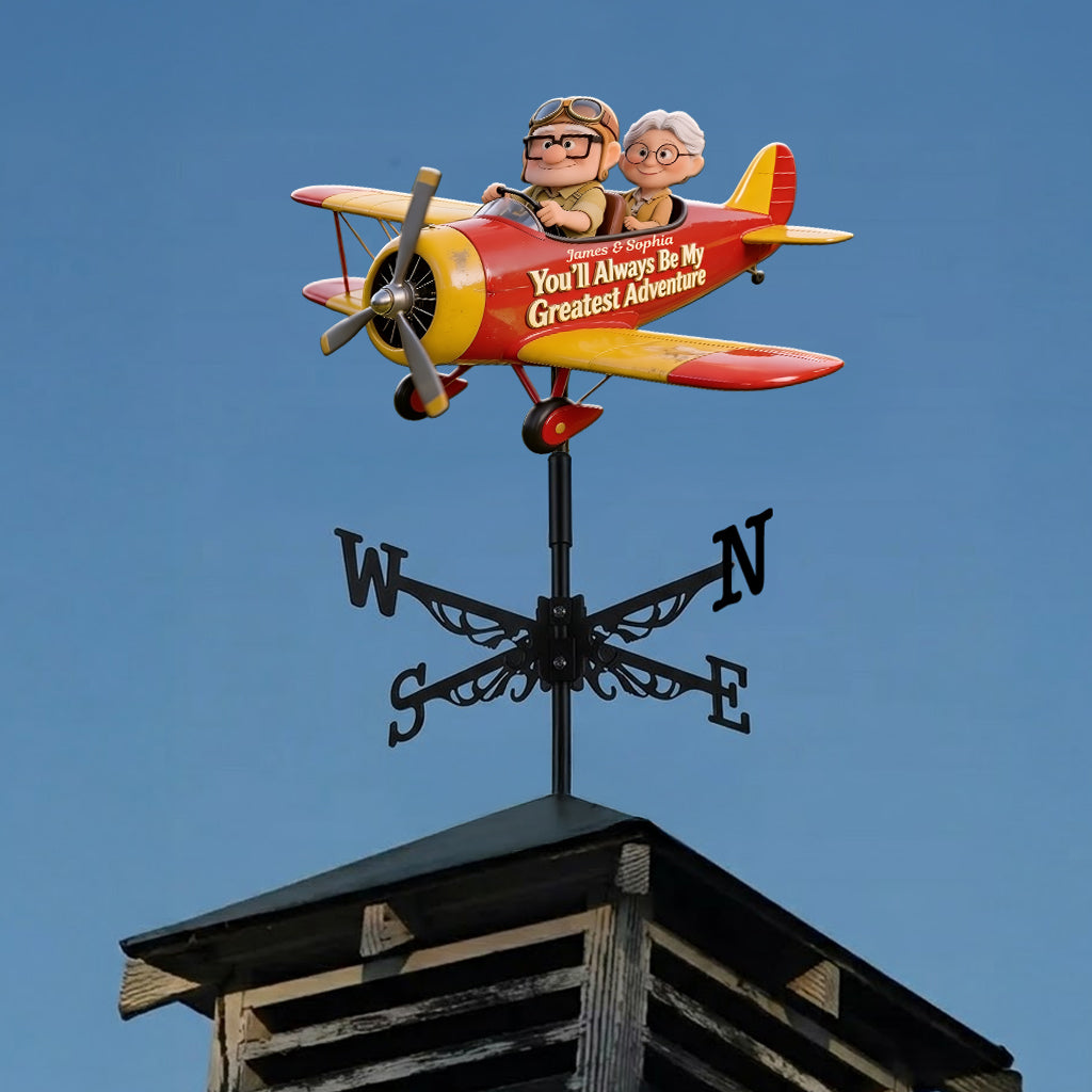 My Greatest Adventure - Personalized Up Movie Couple Weather Vane