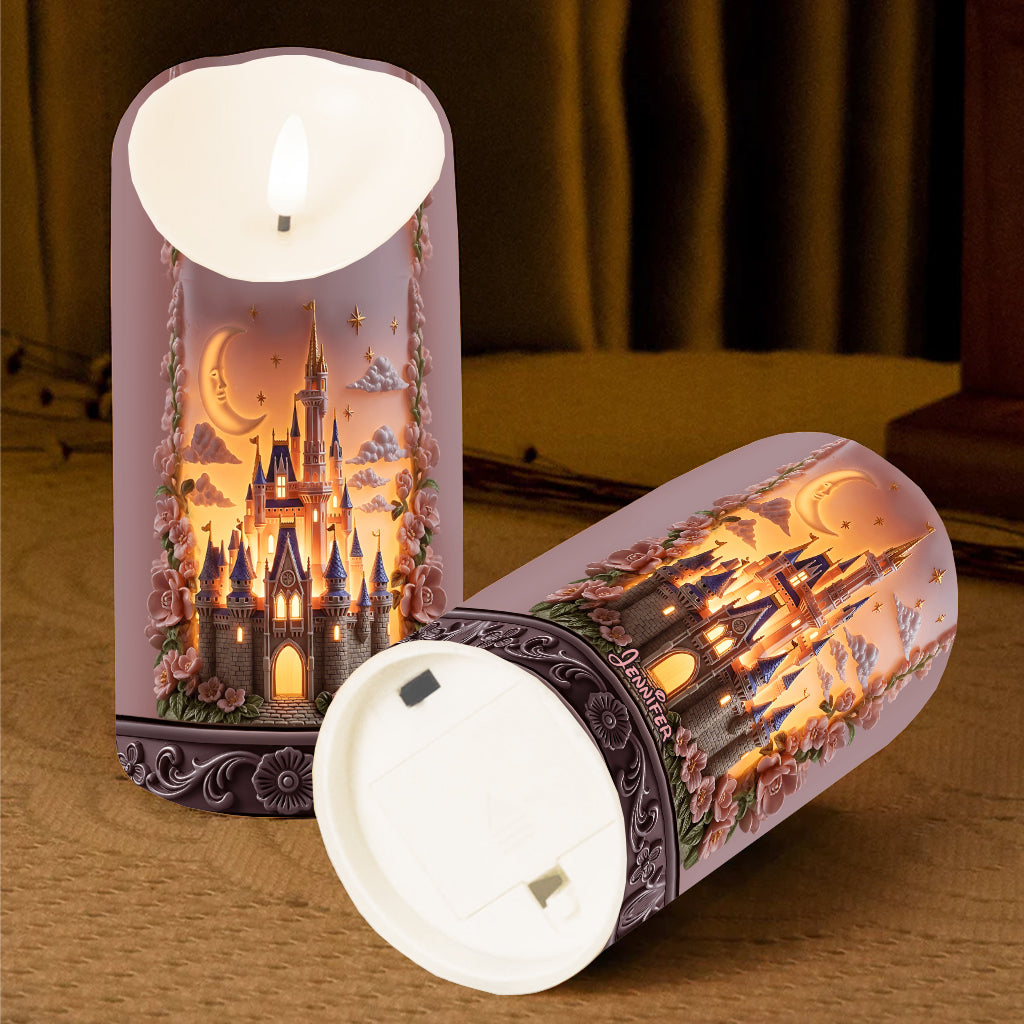 Magical World - Personalized Mouse Flameless Candle