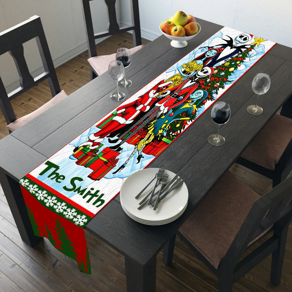 Merry Christmas - Personalized Nightmare Table Runner